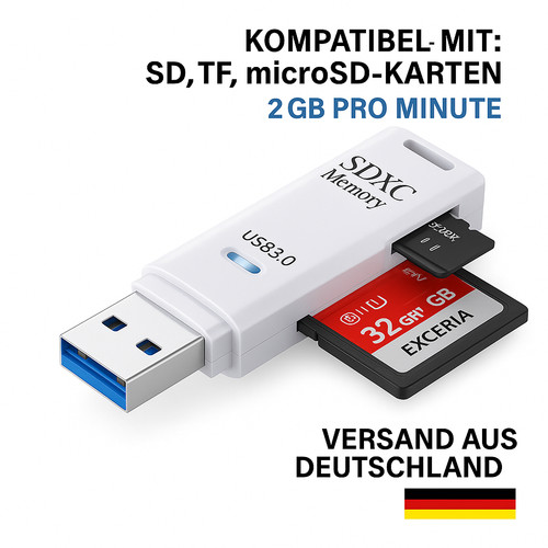 Usb kartenleser sd microsd - 3.0,