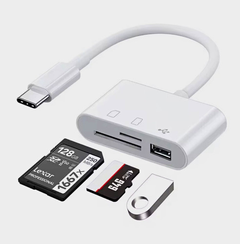 Usb c kartenleser - 3-in-1, usb-c