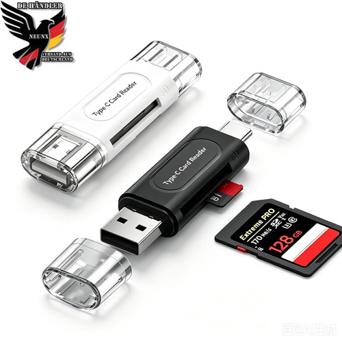 Dual usb kartenleser adapter - usb,