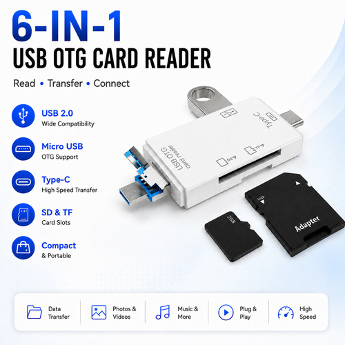 Usb kartenleser adapter - kartenleser, usb-c